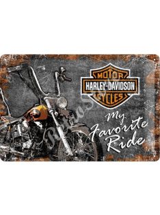   Retró Fém Tábla - Harley-Davidson Motor Reklámtábla Dombornyomott