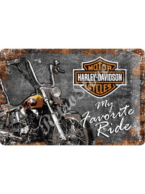 Retró Fém Tábla - Harley-Davidson Motor Reklámtábla Dombornyomott
