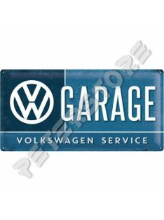   Retró Fém Tábla - Volkswagen Service, Garage - VW Garázs,szerviz Reklámtábla Dombornyomott