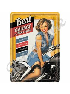 Retró Fém Képeslap - Best Garage For Motorcycles