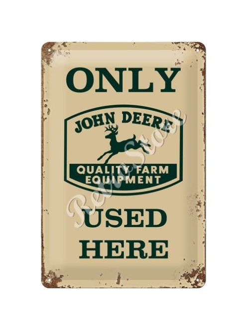 Retró Fém Tábla - John Deere Dombornyomott