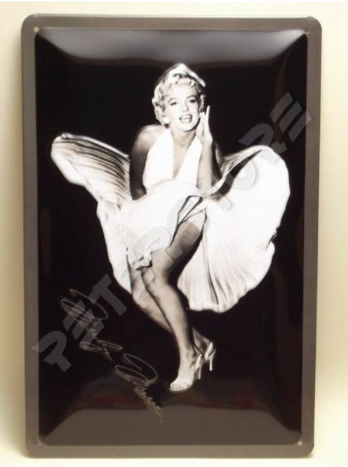 Retró Fém Tábla - Marilyn Monroe Dombornyomott Reklámtábla