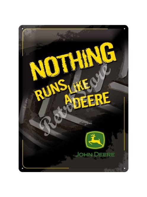 Retró Fém Tábla - John Deere Reklámtábla Dombornyomott