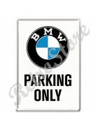 Retró Fém Képeslap - BMW Parkoló