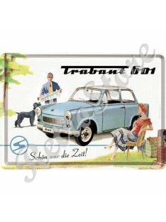 Retró Fém Képeslap - Trabant