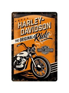   Retró Fém Tábla - Harley-Davidson Motor Reklámtábla Dombornyomott