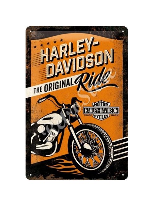 Retró Fém Tábla - Harley-Davidson Motor Reklámtábla Dombornyomott