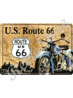 Retró Fém Képeslap - U.S. Route 66