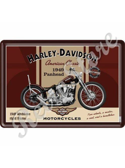Retró Fém Képeslap - Harley-Davidson 1949 Panhead Motor