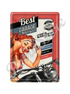 Retró Fém Képeslap - Best Garage For Motorcycles