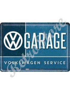   Retró Fém Képeslap - Volkswagen Service, Garage - VW Garázs,szerviz