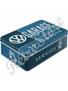 Retró Fémdoboz - Volkswagen Service, Garage - VW Garázs,szerviz Dombornyomott