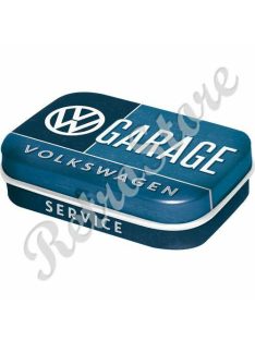   Retró Cukorkás Fémdoboz - Volkswagen Service, Garage - VW Garázs,Szerviz Dombornyomott