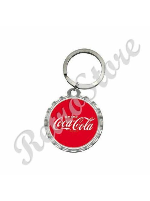 Retró Fém Kulcstartó - Coca-Cola