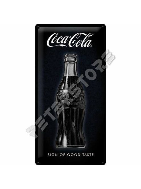 Retró Fém Tábla - Coca-Cola Palack Reklámtábla Dombornyomott