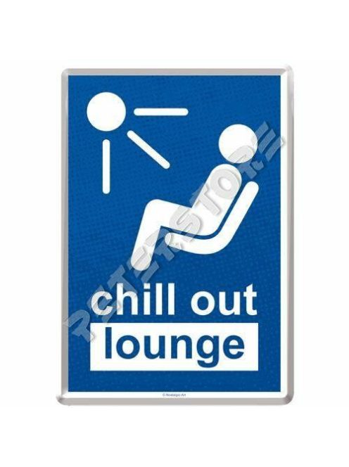 Retró Fém Képeslap - Chill Out Lounge - Nyugalmas Társalgó, Tárgyaló