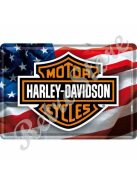 Retró Fém Képeslap - Harley-Davidson Motor Logó