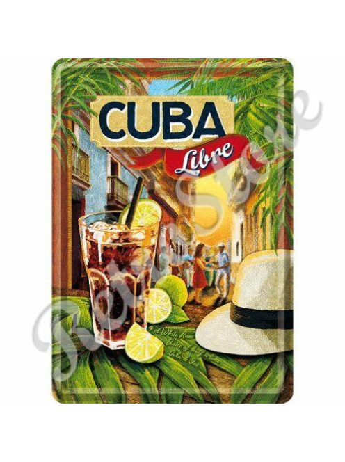 Retró Fém Képeslap - Cuba Libre koktél