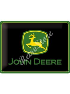   Retró Fém Tábla - John Deere Logó Reklámtábla Dombornyomott