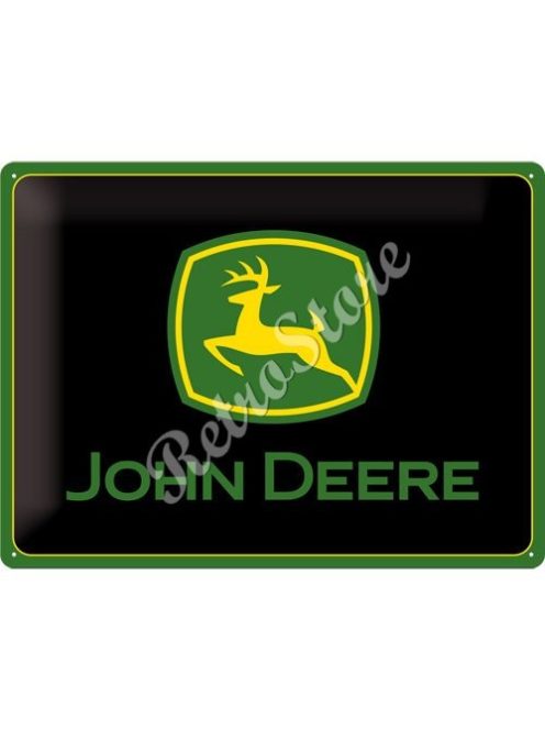 Retró Fém Tábla - John Deere Logó Reklámtábla Dombornyomott