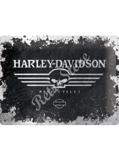   Retró Fém Tábla - Harley-Davidson Motor Logó Reklámtábla Dombornyomott