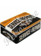 Retró Fémdoboz - Harley-Davidson Service & Repair, Szerviz & Javítás Dombornyomott