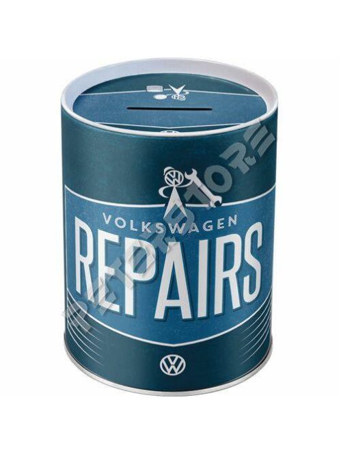 Retró Fém Persely - Volkswagen Service - VW Szerviz