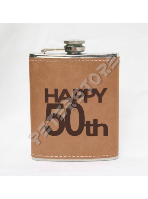 Flaska 8 oz - Boldog 50. születésnapot