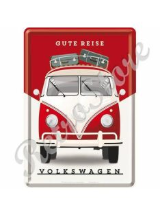Retró Fém Képeslap - Volkswagen VW T1 Busz