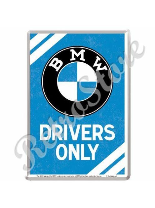 Retró Fém Képeslap - BMW Drivers Only