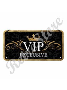 Retró Fém Tábla - VIP Exclusive Dombornyomott