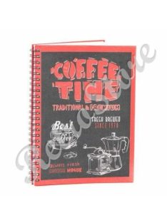 Jegyzetfüzet, notesz - Coffee Time - Kávé Idő