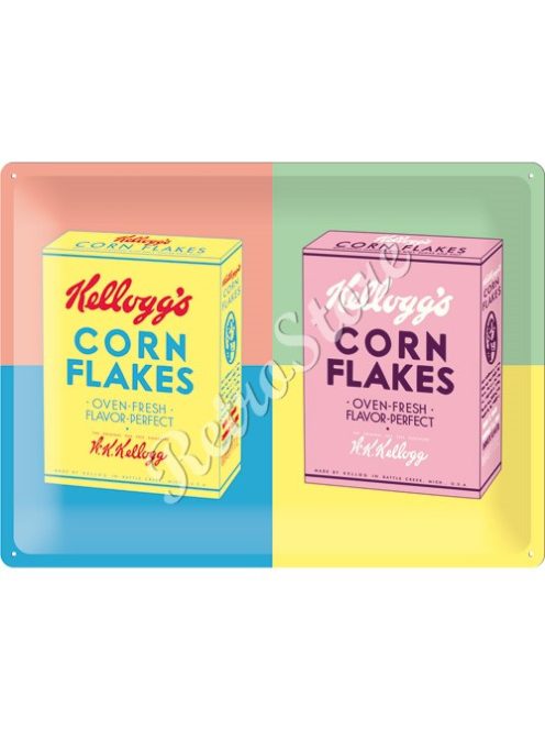 Retró Fém Tábla - Kellogg's Dombornyomott