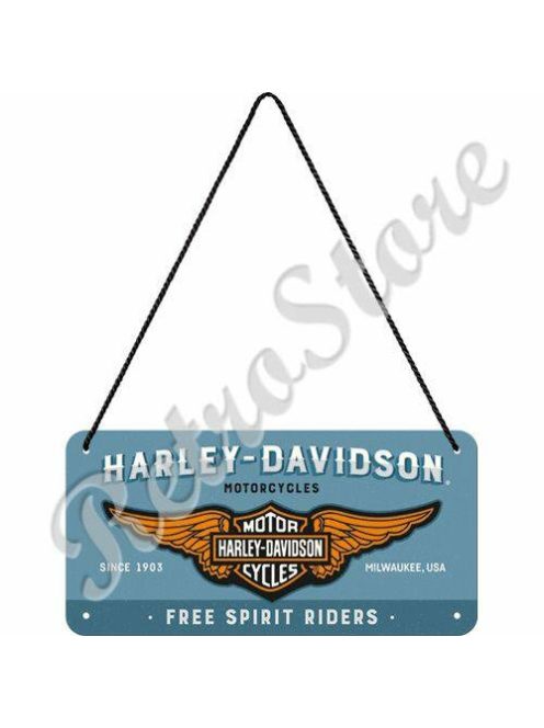 Retró Fém Tábla - Harley-Davidson Dombornyomott