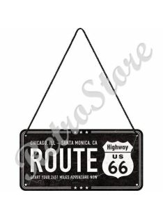 Retró Fém Tábla - U.S. Route 66 Dombornyomott