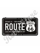 Retró Fém Tábla - U.S. Route 66 Dombornyomott