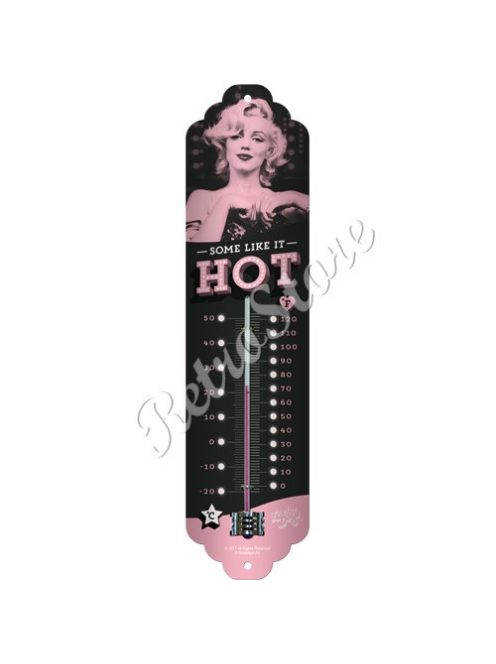 Retró Fém Hőmérő - Marilyn Monroe - Van, aki forrón szereti