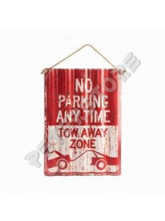 Retró Fém Tábla - No Parking, Parkolni Tilos!