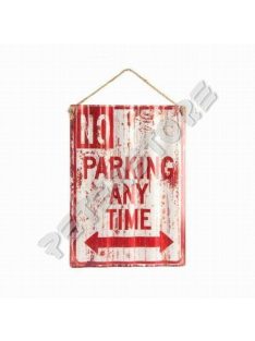 Retró Fém Tábla - No Parking, Parkolni Tilos!