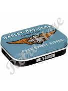 Retró Cukorkás Fémdoboz - Harley-Davidson Dombornyomott