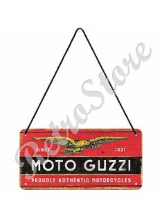 Retró Fém Tábla - Moto Guzzi Dombornyomott