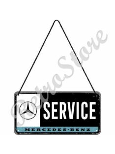   Retró Fém Tábla - Mercedes-Benz Service, Szerviz Dombornyomott