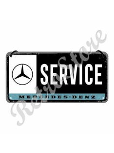  Retró Fém Tábla - Mercedes-Benz Service, Szerviz Dombornyomott