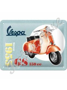 Retró Fém Tábla - Vespa Dombornyomott