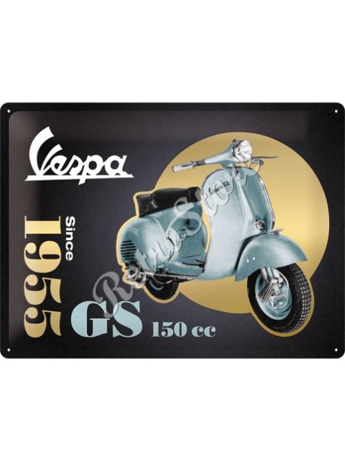 Retró Fém Tábla - Vespa GS 150cc Dombornyomott