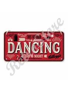 Retró Fém Tábla - Kellogg's - Dancing Dombornyomott