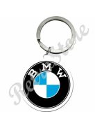 Retró Fém Kulcstartó - BMW