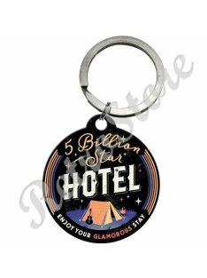 Retró Fém Kulcstartó - 5 milliárd csillagos Hotel