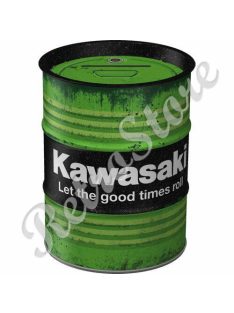 Retró Fém Persely - Olajos hordó - Kawasaki