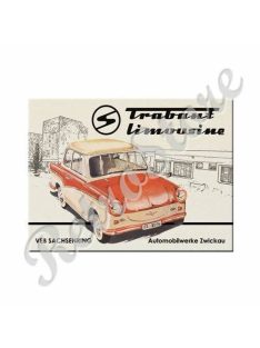 Fém Hűtőmágnes - Trabant